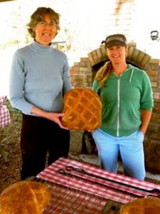 Monica Wiitanen with bread